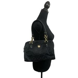 Tommy Hilfiger Black Monogram Shoulder Bag